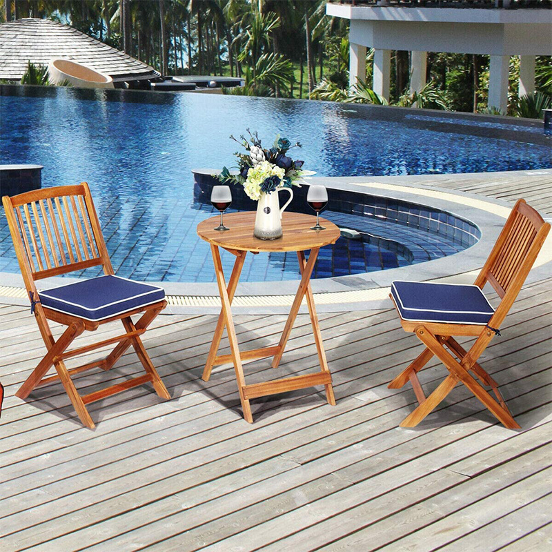 Patio conversation outdoor-Set 3-Piece Patio Conversation Set with Cushions