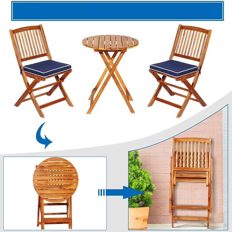 Patio conversation outdoor-Set 3-Piece Patio Conversation Set with Cushions