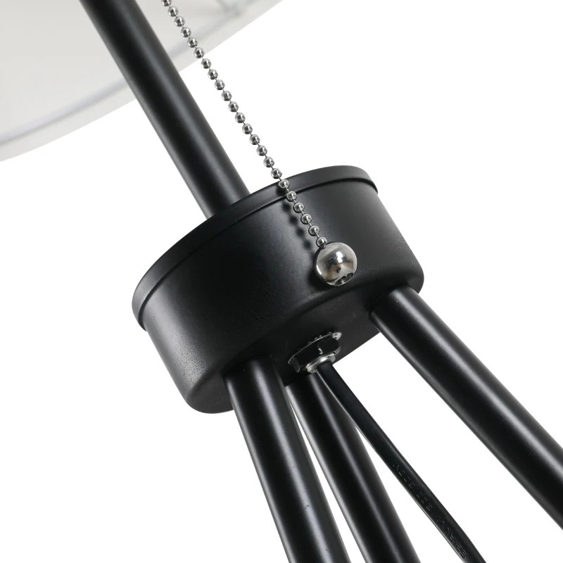 Modern Tall Floor Reading Light Fixture with Footswitch Pedal