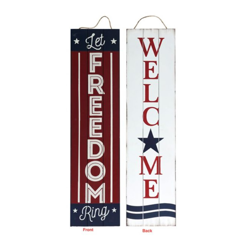 White Welcome Porch Sign