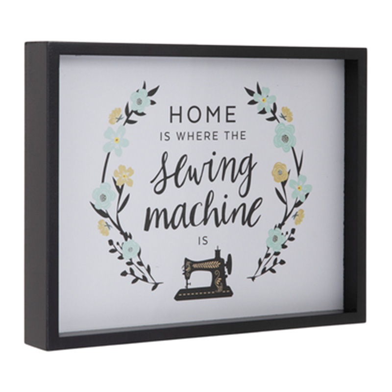 Home Sewing Machine Wood Wall Decor