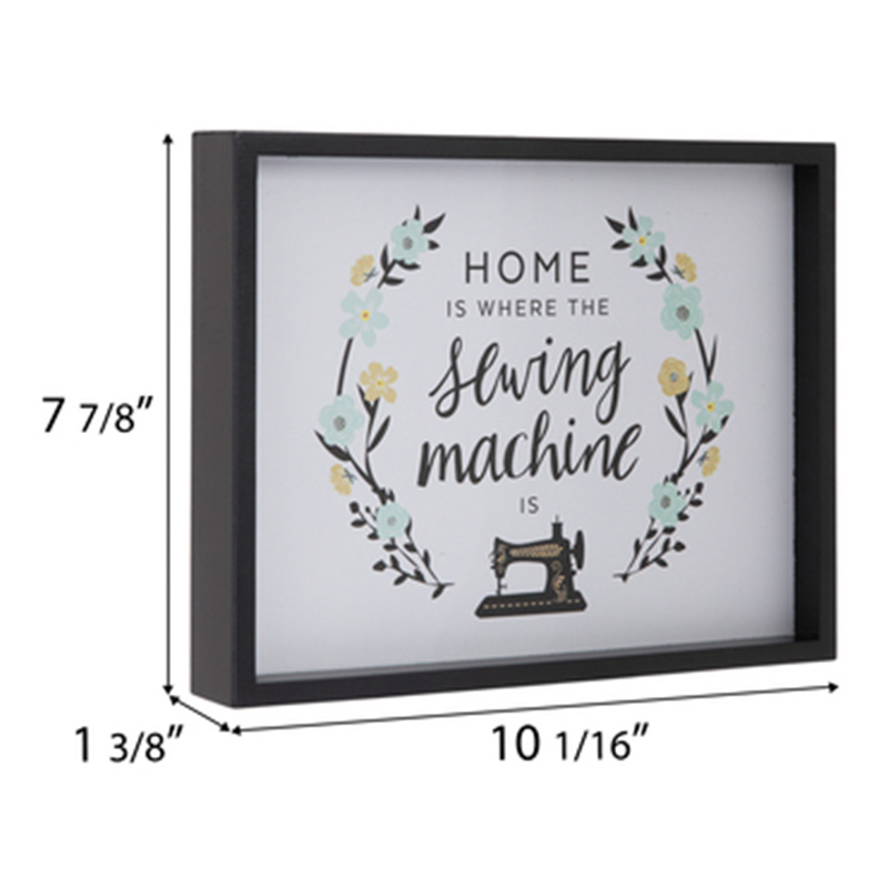 Home Sewing Machine Wood Wall Decor