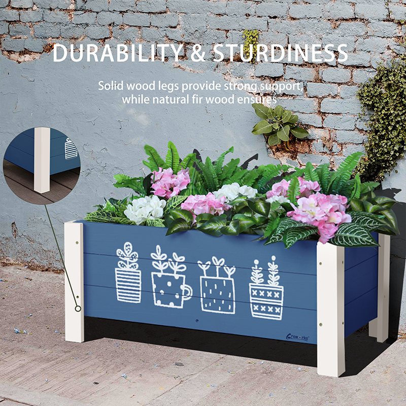 Floor-Standing Printing Flower Box Planting Bed